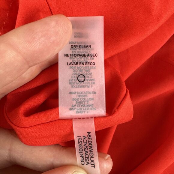 Tommy Hilfiger‎ Tropical Maxi Dress Size 8 Red Magenta Sleeveless Tiered (0721) - Picture 7 of 13